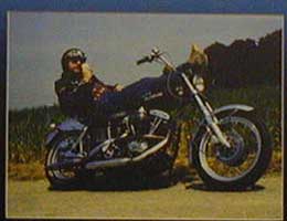 Rocker auf Harley