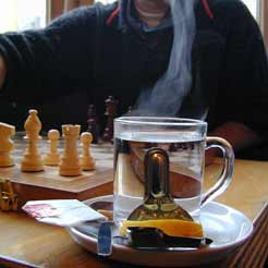 Schach und Tee
