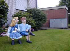 Bank im Garten